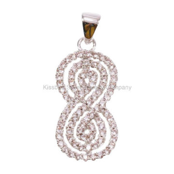 925 Silver Jewelry, Brass Jewellery Number Pendant (KP3168)